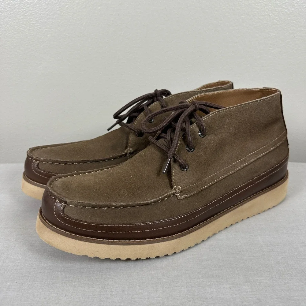 Dockers Men's 12 Calgary Chukka Boots Taupe‎ Brown Moc Toe Supreme Comfort NEW